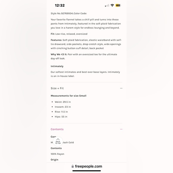 Free People Pink and Cream Pajama Pants - Picture 8 of 12